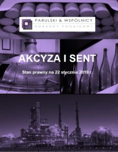 Akcyza i SENT 2019.